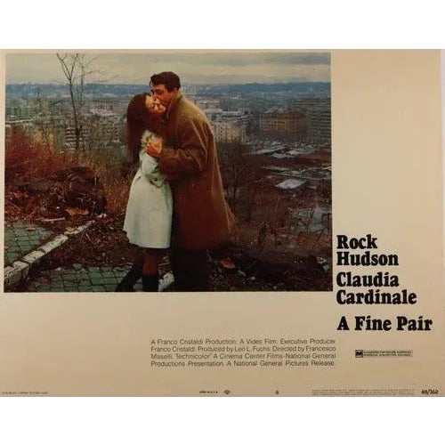 A Fine Pair, Italy 1968, Director: Francesco Maselli, Cast: Rock Hudson, Claudia Cardinale,. The lobby cards would have...