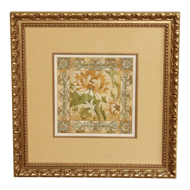 Early 21st Century Renaissance Style Floral Architectural Art Print by Elizabeth Jardine For Sale