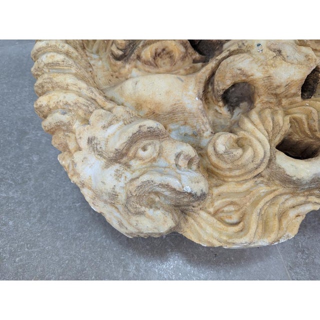 Stone Fountain Head of Neptune and Dragons For Sale - Image 7 of 10
