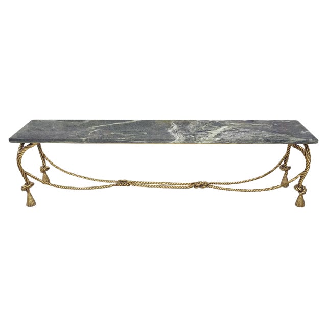Italian Marble Table in the Style of Pierluigi Colli, 1940s For Sale