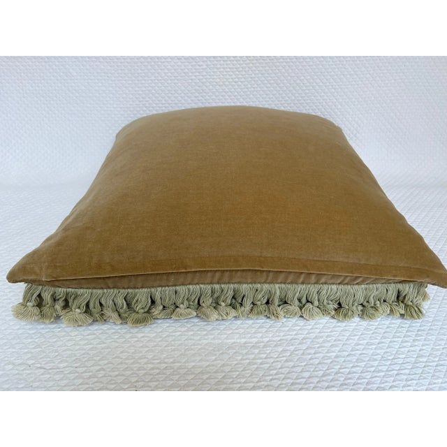 1990s Needle Point Pillow From Chelsea Textiles With Compote Floral Design 20" Sq For Sale - Image 12 of 13