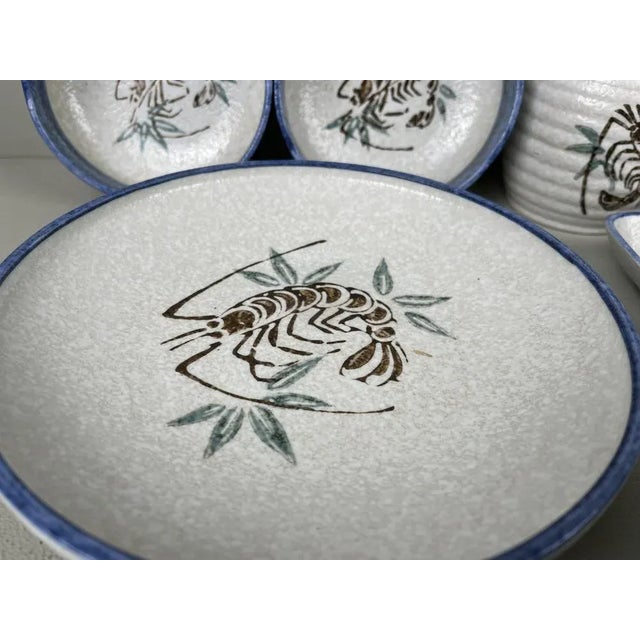 Japanese Dining Set, 1980s, Set of 10 For Sale - Image 6 of 9