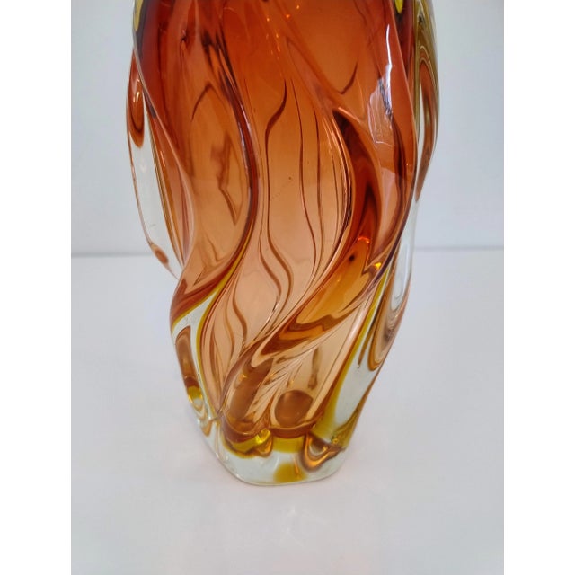 Mid-Century Murano Glass Swirl Vase, 1970s For Sale - Image 13 of 16