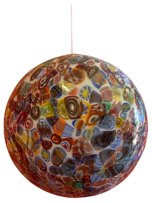Murrine Sphere Lamp in Murano Style Glass from Simoeng