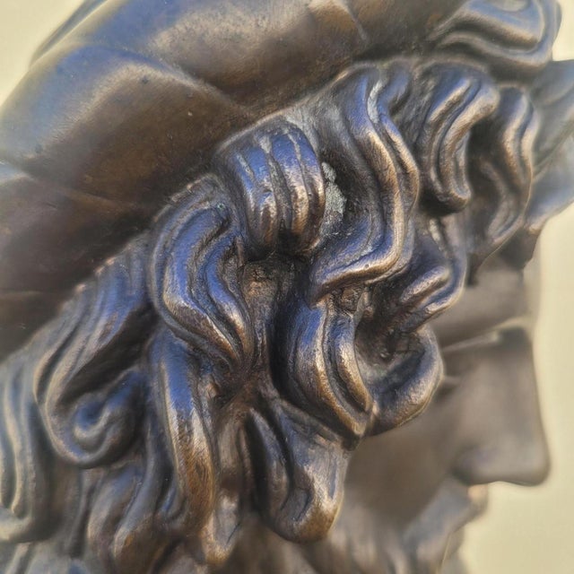 Aesculapius, 19th Century, Bronze & Marble For Sale - Image 15 of 18
