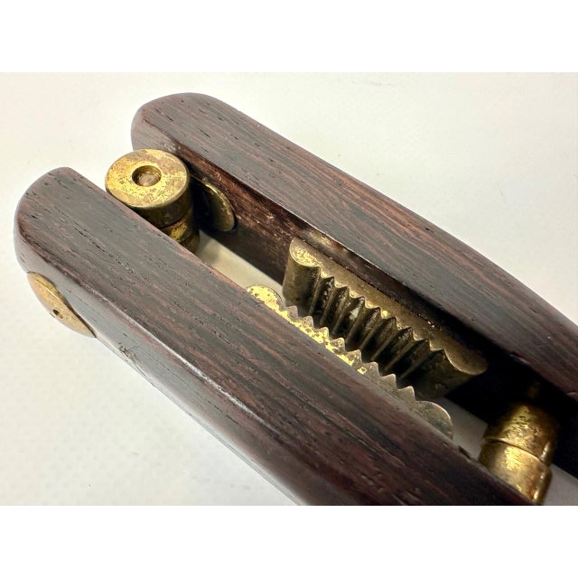 1950s Mid-Century Modern Rosewood and Brass Nutcracker by Poul Knudsen, 1950s For Sale - Image 5 of 7