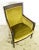 Traditional Mid 20th Century Antique European French Yellow Velvet & Wood Arm Chair For Sale - Image 3 of 10