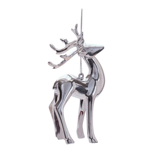 Contemporary Glass Deer Ornaments (Set of 6) For Sale - Image 3 of 5