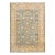 Decorative Cream and Light Blue Color Antique Allover Floral Pattern Tabriz Rug For Sale