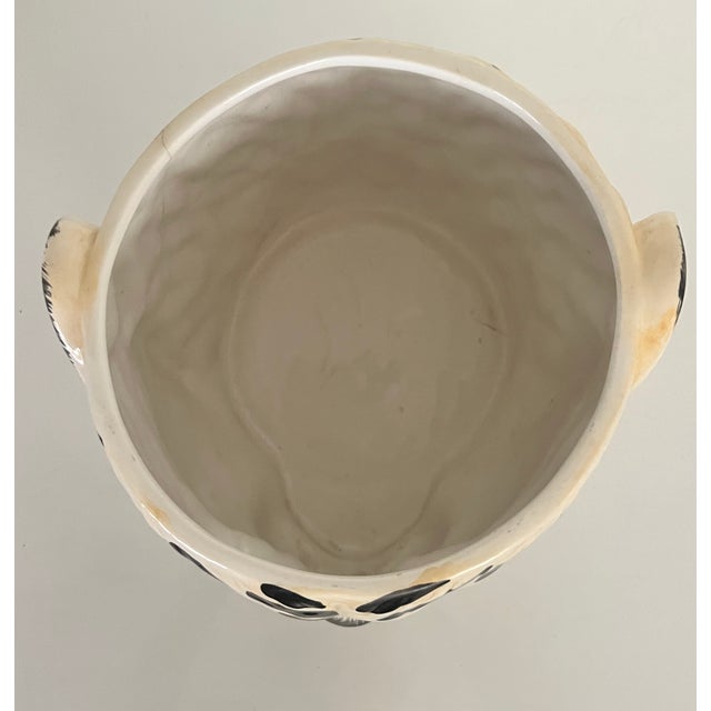 Cream 1960s Italian Mid Century Tiger Jardiniere For Sale - Image 8 of 9