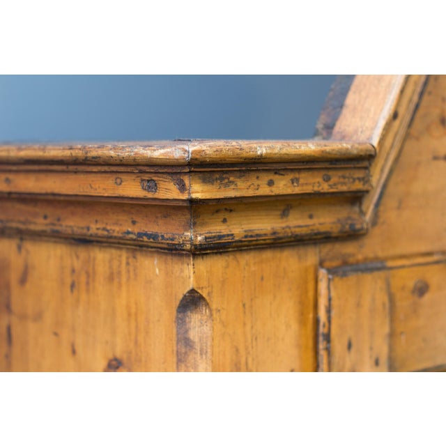 Antique Rustic Baltic Pine Armoire, 1862 For Sale - Image 6 of 18