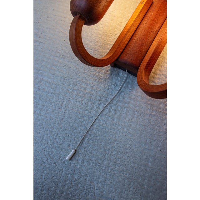 Mid-Century Danish Teak Wall Light from Domus, 1960s For Sale - Image 10 of 16