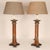 Brown Vintage Italian Neoclassical Column Lamps in Turned Burl Wood, 1980s, Set of 2 For Sale - Image 8 of 9