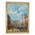 Vintage Framed Italian Street Scene Signed Sapri For Sale