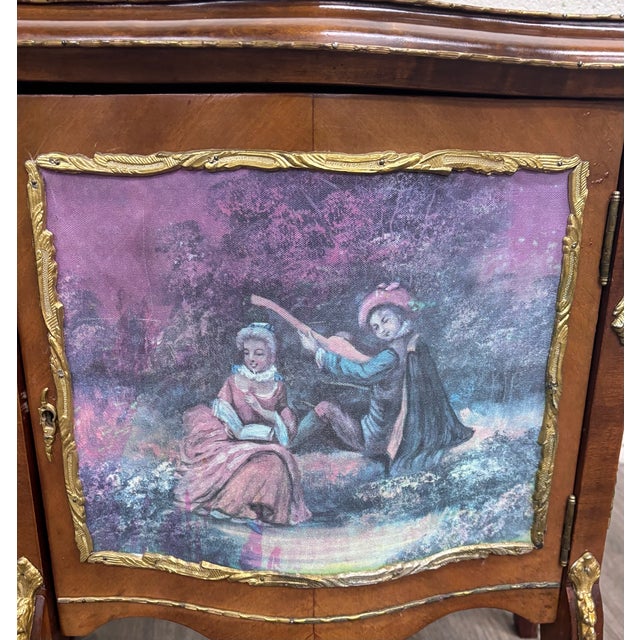 Vintage French Louis XV Style Nightstands Bedside Cabinets - Pair For Sale - Image 12 of 18