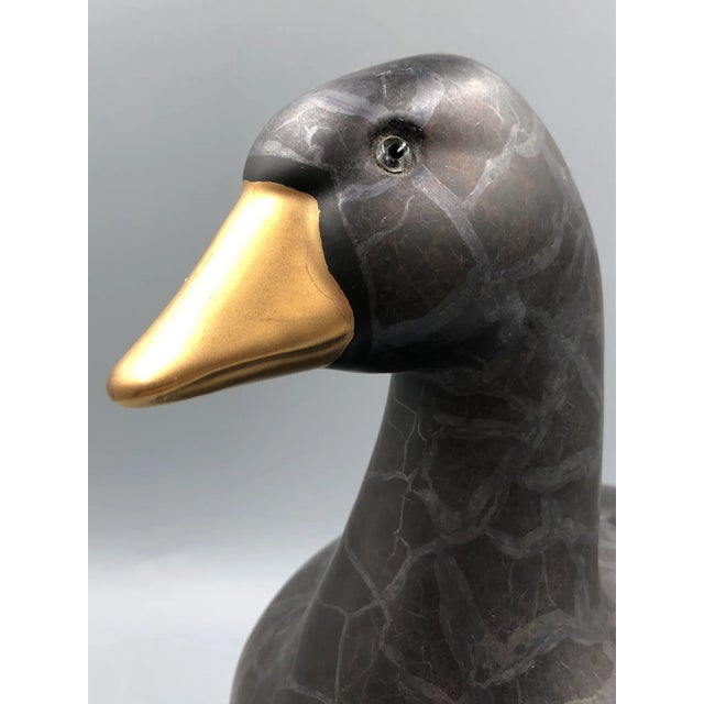 Black Lastra Portugal Goose in Guild Black Ceramic, 1980s For Sale - Image 8 of 11