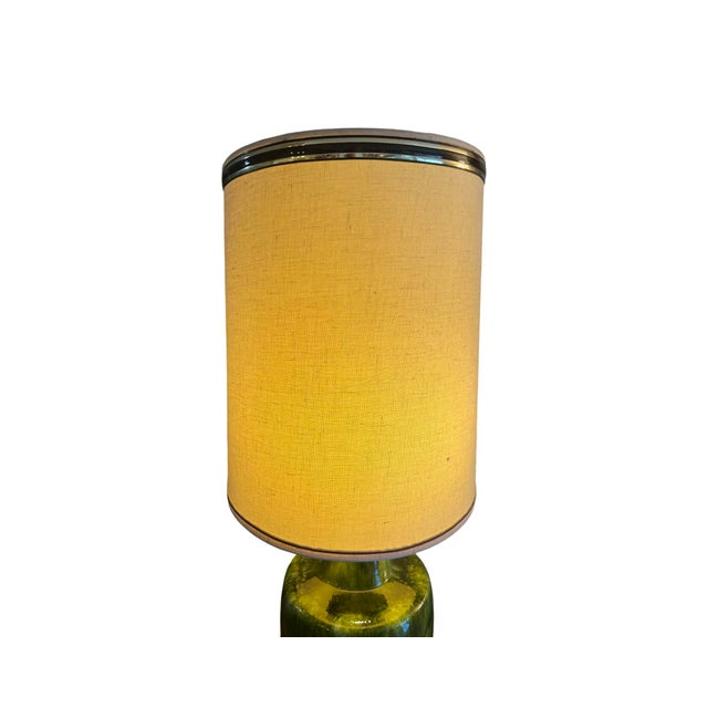 Vintage Mid Century Modern 1960s Drip Glazed Ceramic Table Lamps For Sale - Image 10 of 12