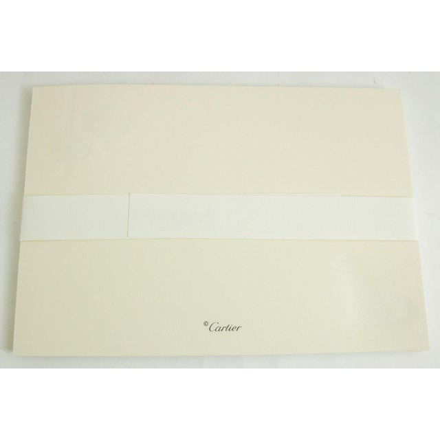 Red Cartier Paris Panther Design Card and Envelope Luxury Set Desk Stationery For Sale - Image 8 of 10