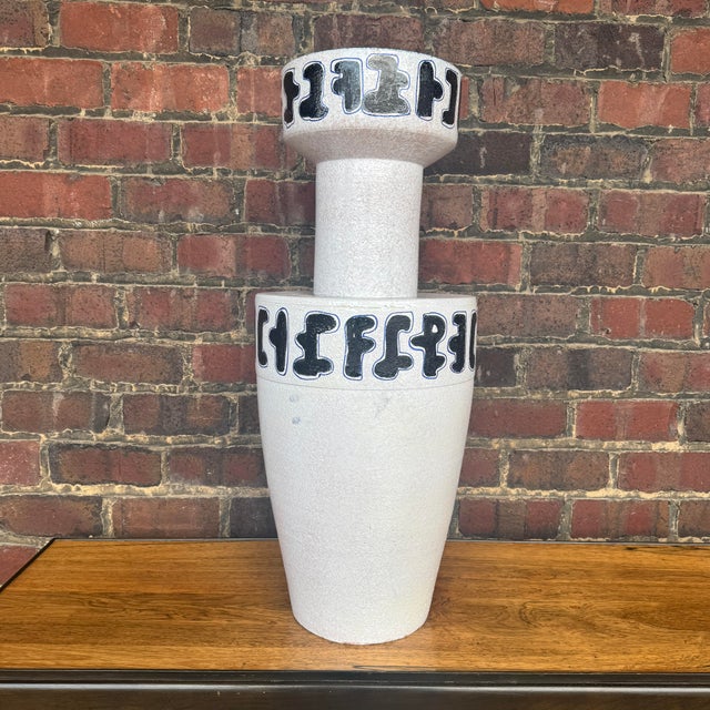 Giant Mid-Century Modern Raymor Italian Floor Vase For Sale - Image 10 of 12