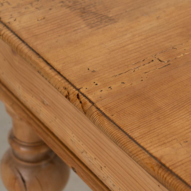 Early 20th Century Early 20th Century Small Danish Pine Side Table With Drawer For Sale - Image 5 of 14
