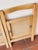 Folding Chairs in Pine Wood and Wicker Seats, Set of 2 For Sale - Image 15 of 18