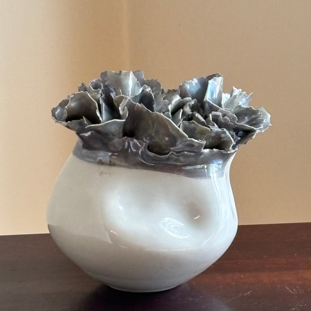 1976 Abstract Sylvia Hyman (1917-2012) Porcelain Sculpture For Sale - Image 11 of 12