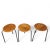 Arne Jacobsen Mid Century Arne Jacobsen “Dot” Stools — First‑Run 1950s Teak + Steel — Set of 3 by Fritz Hansen For Sale - Image 4 of 18