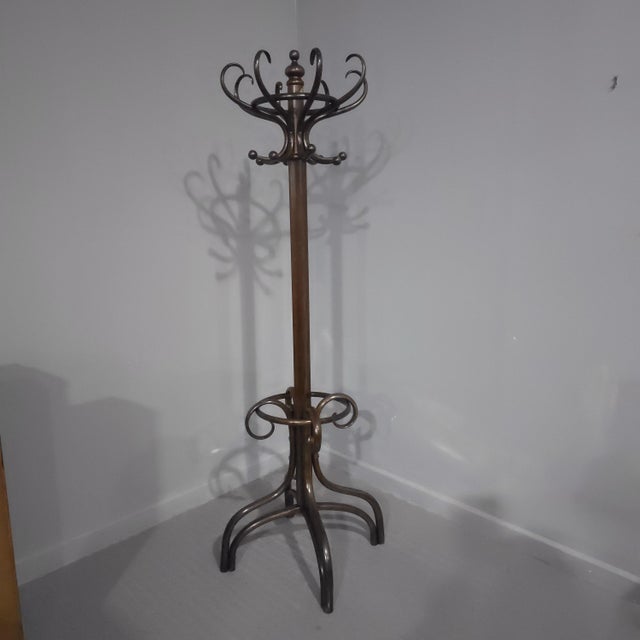 Brown Victorian Bentwood Coat Stand, 1880 For Sale - Image 8 of 8
