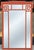 Mid-Century Hollywood Regency Faux Bamboo Greek Key Form Mirror- Burnt Orange For Sale In Atlanta - Image 6 of 6
