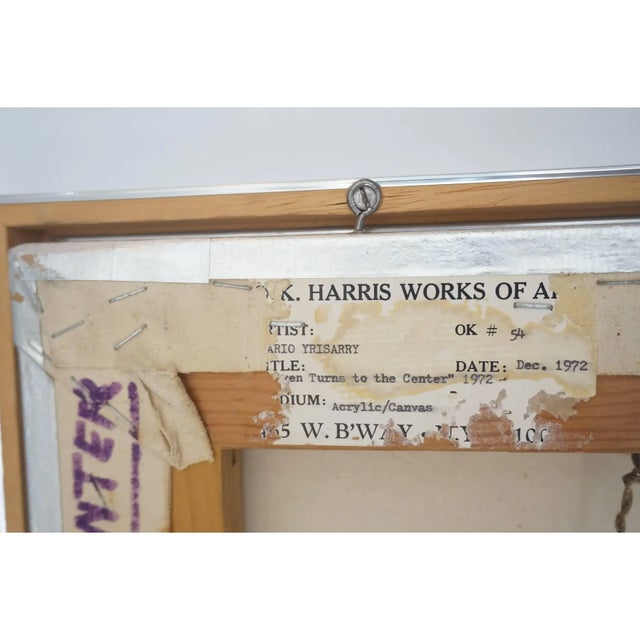 1970s Abstract Painting by Mario Yrisarry For Sale - Image 5 of 6