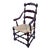 Vintage 19th Century Inspired English Ladderback Accent Chair For Sale