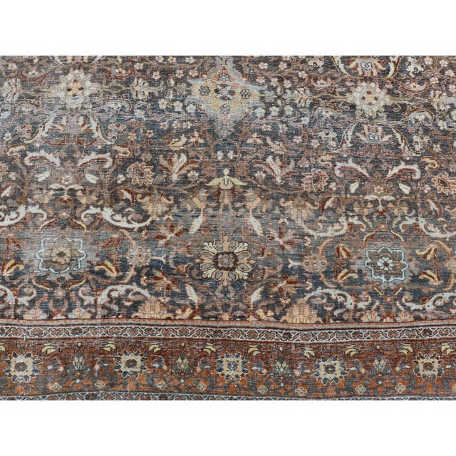 Antique Persian Sultanabad Rug With Detailed Allover Botanical Design8'11 X 12'7 For Sale - Image 15 of 18