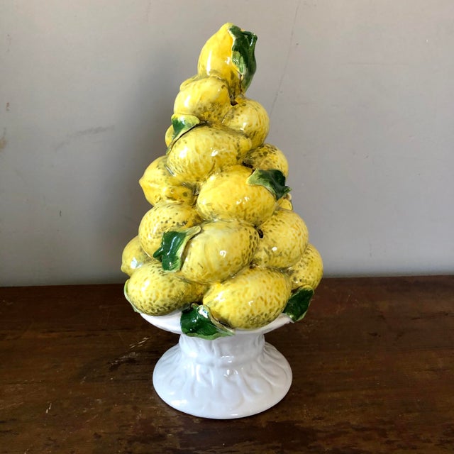 Vintage Italian Pottery Lemon Topiary | Chairish