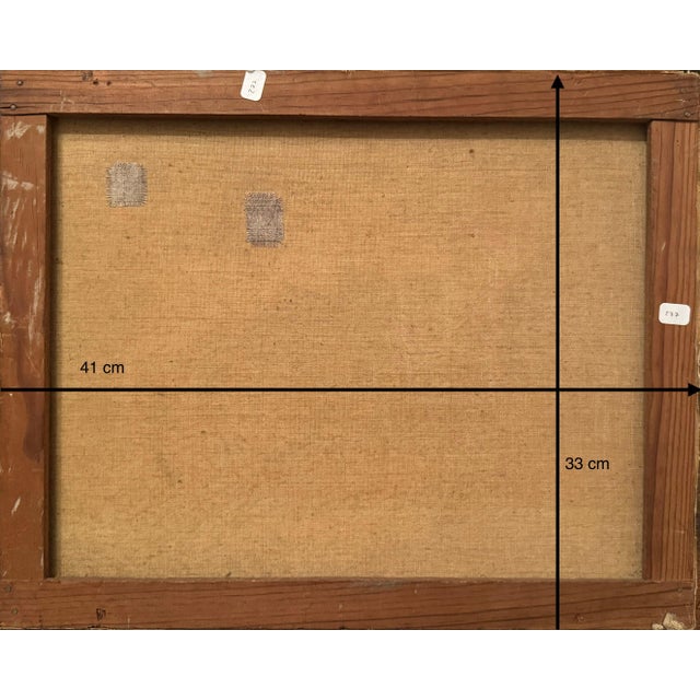 Quai De Paris and Its Booksellers, 1920s, Oil on Canvas For Sale - Image 7 of 8