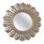 Monumental Silver Leaf Sunburst Mirror For Sale
