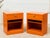 Mid 20th Century Orange Pair of Vintage Nightstands For Sale - Image 5 of 8