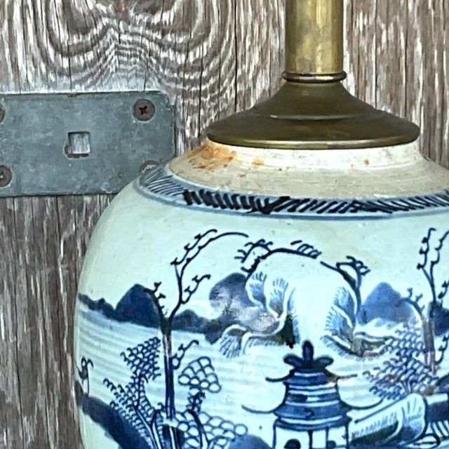 Vintage 18th Century Asian Ginger Jar Lamp Chairish