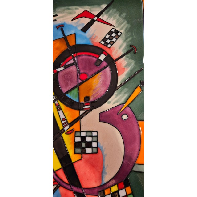 Dynamic Abstract Contemporary Picture by Ceramic Artist Wayne Gau For Sale - Image 4 of 11