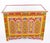 This finely hand-painted Moroccan coffee table or trunk is a striking example of North African decorative craftsmanship,...