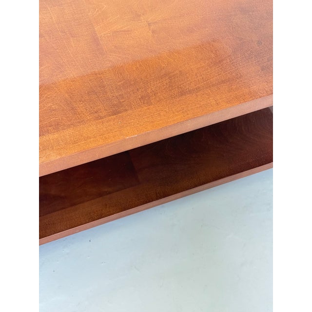 Wood Square Coffee Table by Hugues Chevalier Dominique For Sale - Image 7 of 10