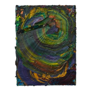 "Colourscape 54" Small Abstract Oil Painting by Simon Findlay For Sale