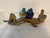 2000 - 2009 Four Fat Finches on a Log Sculpture For Sale - Image 5 of 5