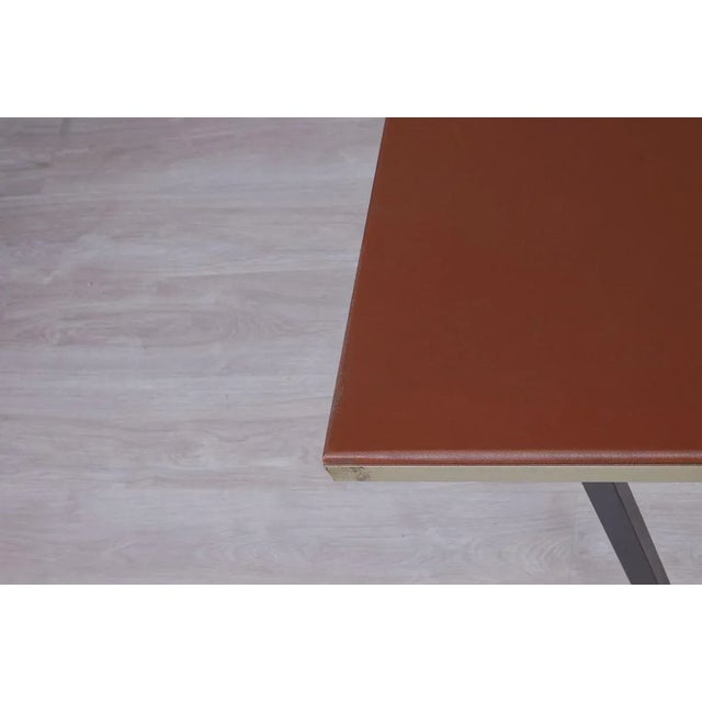 Italian Table and Office Chairs from Trau, 1960s, Set of 5 For Sale - Image 11 of 18