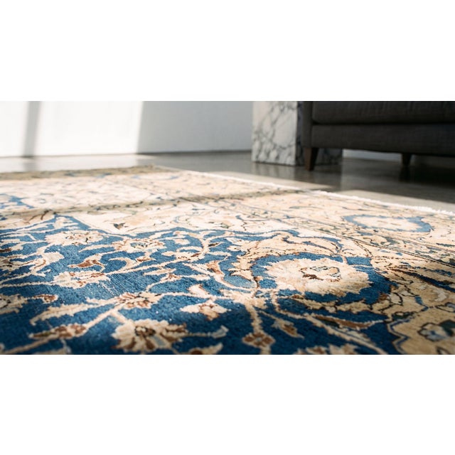Wonderful Ivory Background Color With Allover Pattern Antique Persian Tabriz Rug For Sale - Image 11 of 12