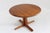 Vintage Danish round extendable dining table from the 1960s made of solid teak wood by danish furniture maker glostrup....