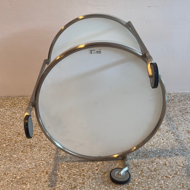 Vintage Ikea "Strind" Mobile Side Table & Serving Trolley - Out of Production For Sale - Image 9 of 13