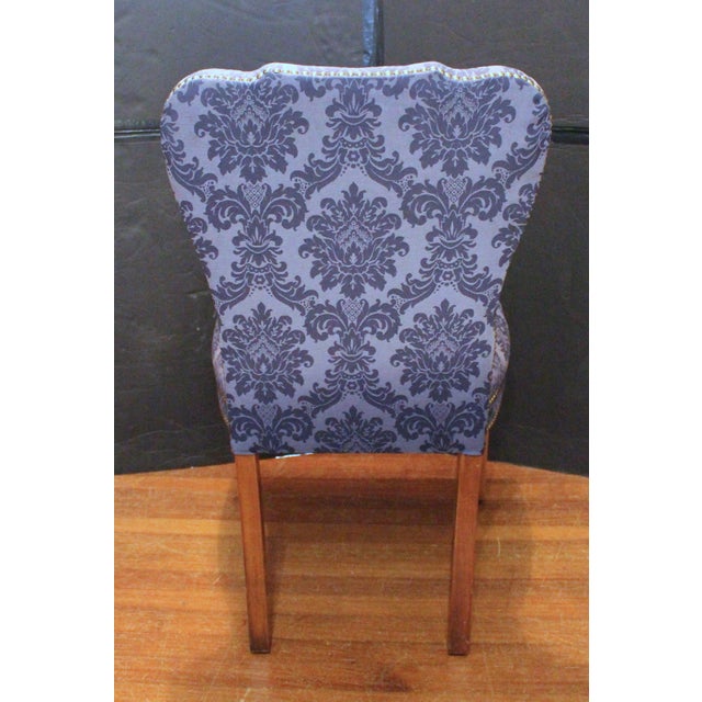 C. 1920 Georgian Style Set of Four Upholstered Side Chairs For Sale - Image 4 of 7