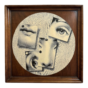 20th Century Nose Mouth and Eyes Silk Screen Print by Fornasetti