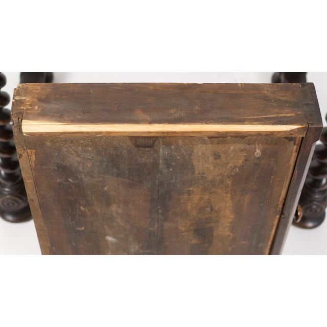 Brown 19th Century Italian Walnut Barley Twist Library / Writing Table For Sale - Image 8 of 11