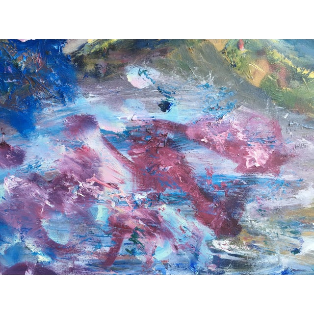 Vintage Abstract Impasto Painting 5 For Sale - Image 4 of 6